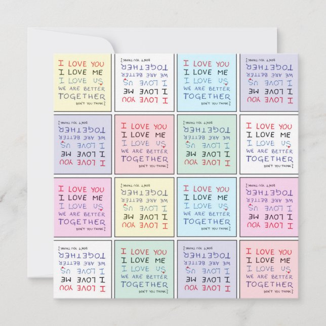 Melhor Juntos - Cartão - Amor (Frente)