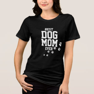 Melhor Mãe De Cachorro Alguma Vez Camiseta - Palhe