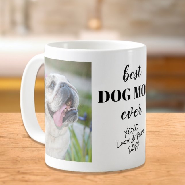 Melhor Mãe de Cachorro do Mundo Caneca de Café com (Criador carregado)