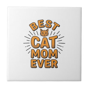 Melhor Mãe de Gato de Todos os Tempos Design de Gr