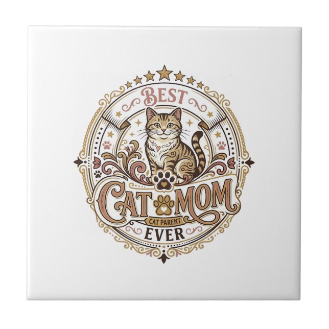 Melhor Mãe de Gato de Todos os Tempos Mãe de Gato  (Frente)