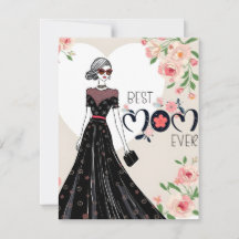 Melhor Mãe de Sempre Cartão do Dia da Mãe