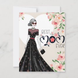 Melhor Mãe de Sempre Cartão do Dia da Mãe