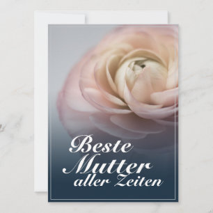 Melhor mãe de todos os tempos com grande rosa rosa