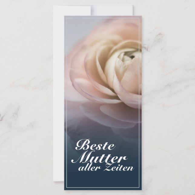 Melhor mãe de todos os tempos com grande rosa rosa (Frente)