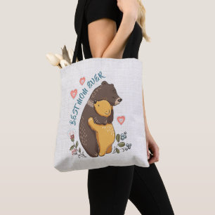 Melhor mãe de Tote Bag, ideia de presente de dia