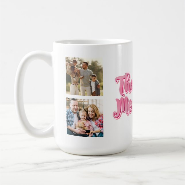 Melhor Mãe do Mundo | Caneca de Café com Colagem d (Esquerda)