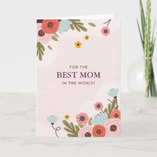 Melhor Mãe do Mundo Cartão do Dia das Mães