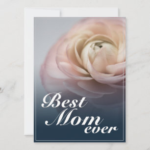 Melhor Mãe do Mundo com Grande Rosa Rosa