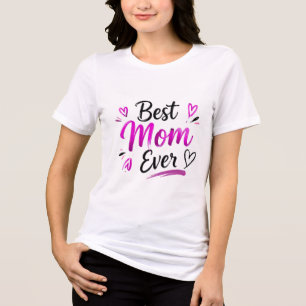 Melhor Mãe do Mundo Coração Rosa