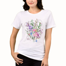 Melhor Mãe do Mundo Design Floral em Aquarela