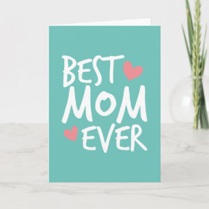 Melhor Mãe do Mundo Dia das Mães Cartão de Boas