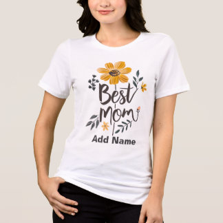 Melhor Mãe do Mundo Floral Amarelo - Presentes Per