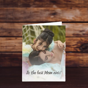 Melhor Mãe do Mundo Foto Cartão do Dia das Mães