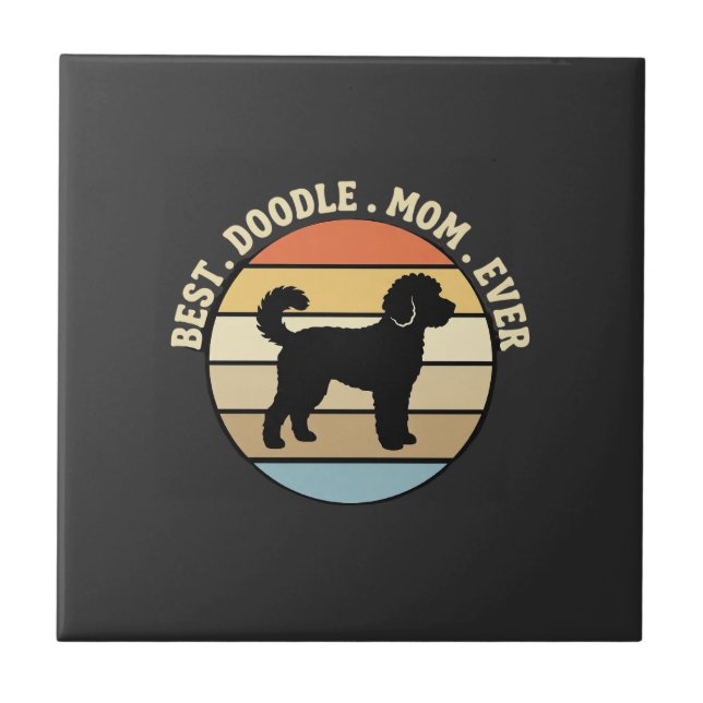 Melhor Mãe Doodle de Todos os Tempos Cachorro Retr (Frente)