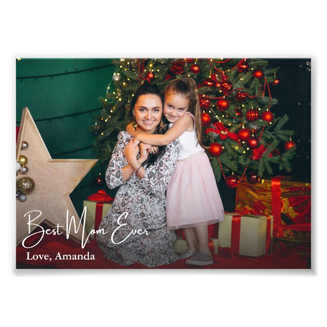 Melhor Mãe Foto Personalizada Nunca Simples (Frente)