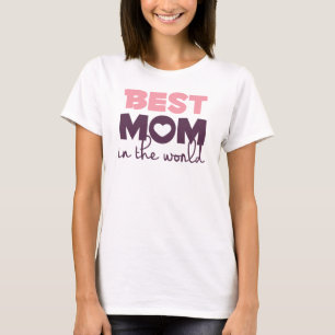 Melhor mãe na Camisa de Maternidade do Dia de as m