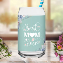 "Melhor Mãe Nunca" elegante floral