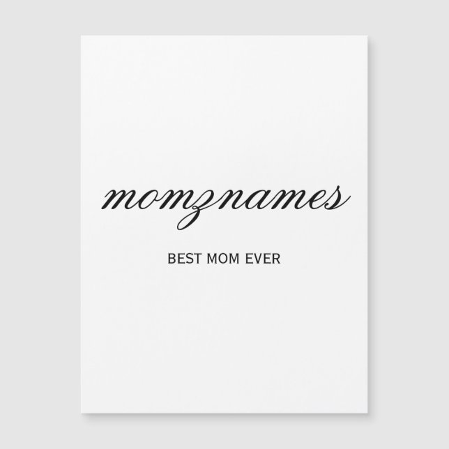 Melhor Mãe Personalizada Nome De Caligrafia (Frente)