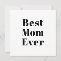 Melhor mãe - Placa gráfica moderna branca-negra