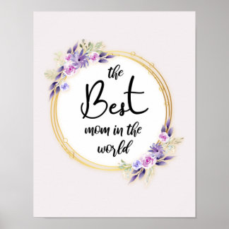 Melhor Mãe Poster Feliz Dia de as mães