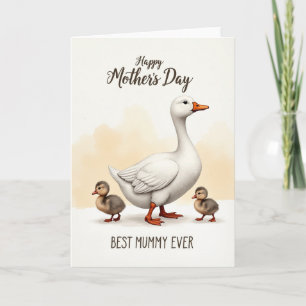 Melhor Mamãe do Mundo Cartão Ganso
