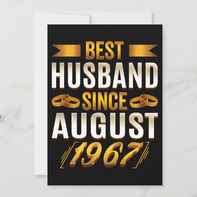 Melhor Marido Desde Aniversário Engraçado De Agost (Frente)