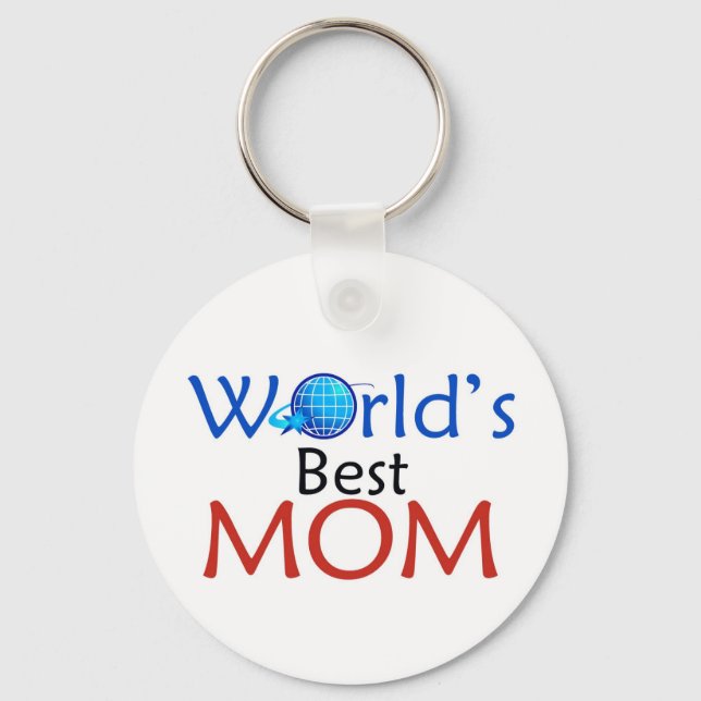 Melhor MOM do mundo - Chaveiro (Frente)