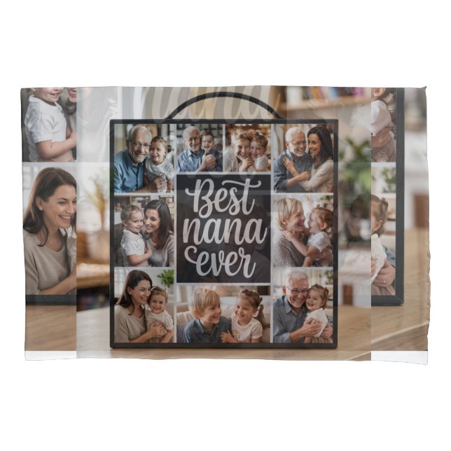 Melhor Nana Nunca Personalizada Foto Pillowcase -  (Frente)