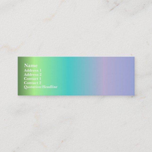 Melhor no cartão de visita da mostra (Frente)