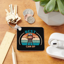 Melhor operação Cam - Chaveiro de estilo retrô