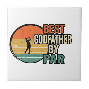 Melhor Padrasto por Par Vintage Golf Vector Design