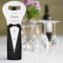 Melhor Padrinho de casamento de Tuxedo Wine Bolsa