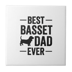 Melhor Pai Basset de Todos os Tempos Camiseta de C