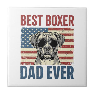 Melhor Pai Boxer de Todos os Tempos Cachorro Vinta