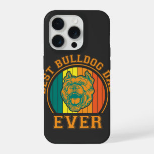 Melhor Pai Bulldog de Todos os Tempos Retro Vintag