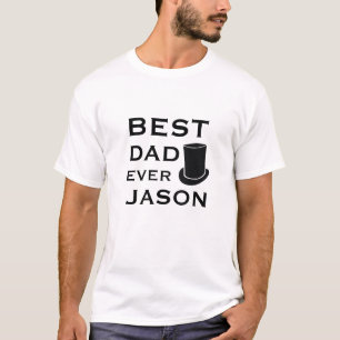 Melhor Pai Com Camiseta De Alta Chapéu