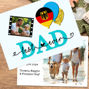 Melhor Pai da Alemanha, Cartão com fotos, bandeira