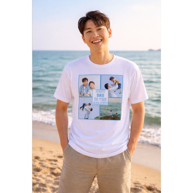 Melhor Pai da Galáxia Foto Personalizada (Criador carregado)