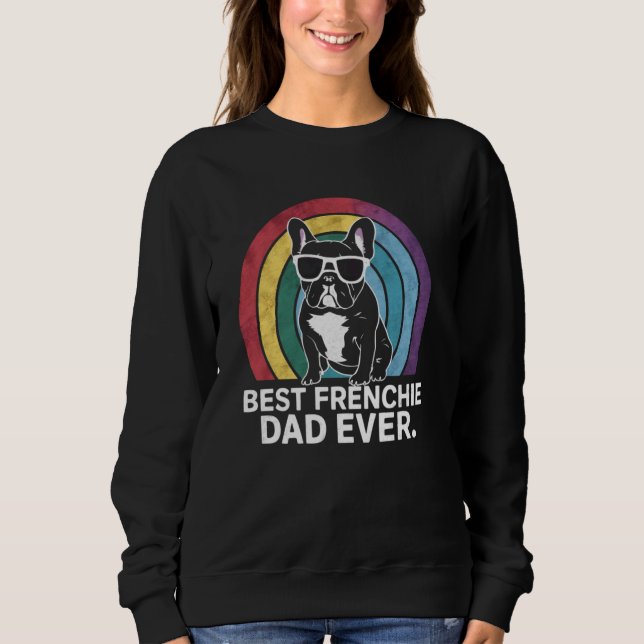 Melhor Pai De Buldogue Francês Nunca - Camisa De C (Frente)
