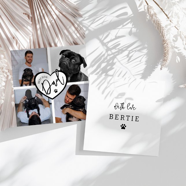 Melhor Pai de Cachorro | Colagem de Fotografias (Criador carregado)