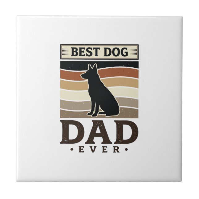 Melhor Pai de Cachorro de Todos os Tempos Design d (Frente)