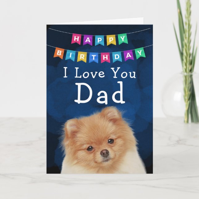 Melhor Pai de Cartão de Aniversário Personalizado  (Frente)