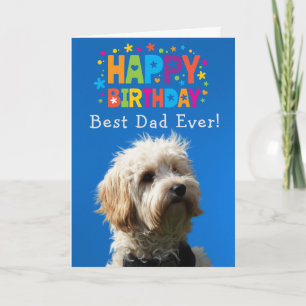 Melhor Pai de Cartão de Aniversário Personalizado