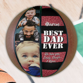 Melhor Pai de Couro Vermelho Impressão 2 Foto Dia 