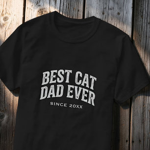 Melhor Pai de Gato de Todos Desde Camiseta Retro A