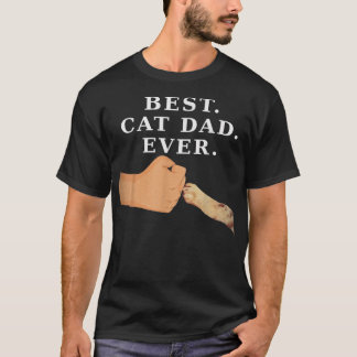Melhor Pai de Gato Pai & Pata de Gatinho Camiseta