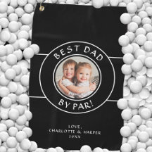 Melhor Pai De Par Golfer Photo Divert Gift Black W