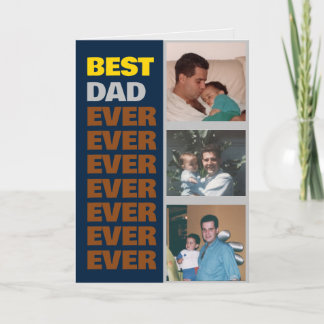 Melhor Pai de sempre - Cartão personalizável engra