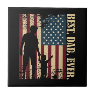 Melhor Pai de Todos Com a Nossa Bandeira Americana